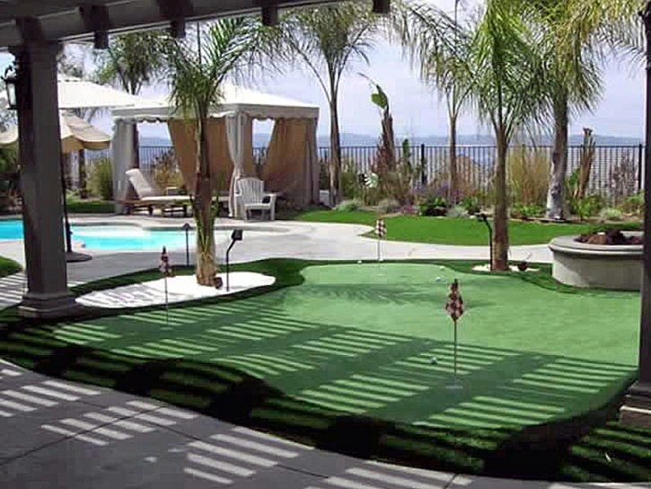 Fake Grass Carpet Gardena, California Indoor Putting Green, Backyard Landscaping Ideas